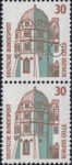 Germany 1987 postage stamp plate flaw Schloss Celle
