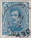 Belgium postage stamp error White dot in letter C 