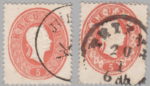 Austria 1860 postage stamp error plate wear
