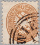 Austria 1863 postage stamp error: perforation shift