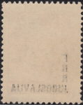 Offset error on postage stamp of Yugoslavia