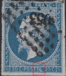 France Napoleon III 20 centimes postage stamp error Second letter S in POSTES deformed