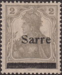 Germany 1920 SARRE postage stamp overprint error C
