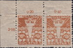 Yugoslavia Croatia 1919 second printing 2 filler stamp