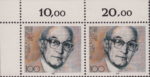 Germany 1992 Martin Niemöller stamp plate flaw Mi.1584I