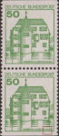Germany Wasserschloss Inzlingen stamp plate flaw bottom frame broken