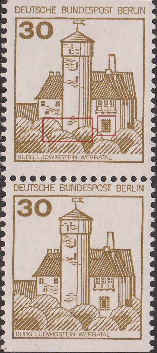 CASTELLI BERLIN 1980 Common Stamps W 78 CASTLES WEST GERMANY 