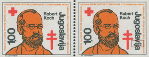 Yugoslavia 1982 Robert Koch postage stamp error