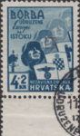 Croatia 1941 anti-bolshevik exhibition postage stamp error