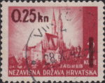 Philately postage stamp error example overinking overprint