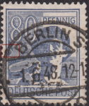 Allied occupation of Germany postage stamp plate flaw 957II