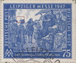 Allied occupation of Germany 1947 Leipzig autumn fair postage stamp error 966II