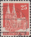 Germany 1948 Cologne Cathedral 25 pfennig postage stamp type 3