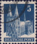 Germany 1948 Cologne Cathedral 5 pfennig postage stamp type 5
