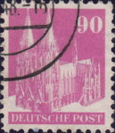 Germany 1948 Cologne Cathedral 90 pfennig postage stamp type 1