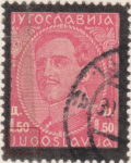 Yugoslavia 1934 black frame stamp plate flaw Dot inside letter U in JUGOSLAVIJA