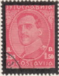 Yugoslavia 1934 postage stamp plate flaw Dot between letters O and S in JUGOSLAVIJA