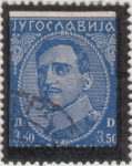 Yugoslavia 1934 Alexander stamp black frame type I/i front