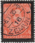 Yugoslavia 1934 Alexander stamp black frame type I/s front