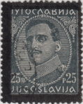 Yugoslavia 1934 Alexander stamp black frame type II/2 front