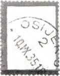 Yugoslavia 1934 Alexander stamp black frame type IV back