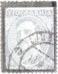 Yugoslavia 1934 Alexander stamp black frame type IX/90