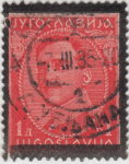 Yugoslavia 1934 Alexander stamp black frame type V/92-1 front
