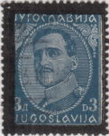 Yugoslavia 1934 Alexander stamp black frame type X front