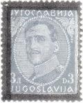 Yugoslavia 1934 Alexander stamp black frame type X