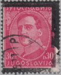 Yugoslavia 1934 Alexander stamp black frame damaged