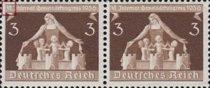 Germany 1936 Municipalities Congress postage stamp plate flaw M instead of IV