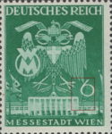 Germany 1941 Vienna Fair postage stamp plate flaw line over 6