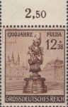 Germany 1200 years of FULDA postage stamp plate flaw dot below 2 in 1200