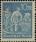 Germany 10 m postage stamp man with a feather