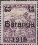 Serbia Hungary Baranya postage stamp overprint C type 1