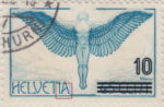 Switzerland 1938 airmail stamp plate flaw