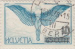 Switzerland 1938 airmail stamp type 1 thin overprint