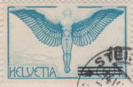 Switzerland 1938 airmail stamp type 2 thick oveprint