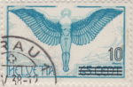 Switzerland 1938 airmail stamp type 2 thin overprint