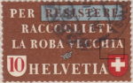 Switzerland 1942 vecchia postage stamp flaw