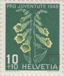 Switzerland 1948 Pro Juventute postage stamp retouching
