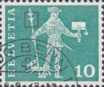 Switzerland Messenger Schwyz postage stamp type 2