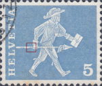 Switzerland postage stamp Messenger Fribourg postage stamp sheet type