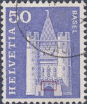 Switzerland Spalen Gate Basel postage stamp type 1