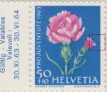 Switzerland 1963 Pro Juventute postage stamp retouching