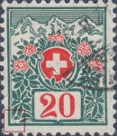 Switzerland postage due stamp error missing CL