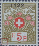 Switzerland franchise postage stamp error CL missing