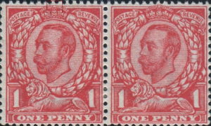 Great Britain 1912 postage stamp plate flaw no cross on crown