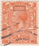 Great Britain 1921 postage stamp 2 penny type three lines