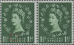 Great Britain Wilding postage stamp plate flaw dot on O
